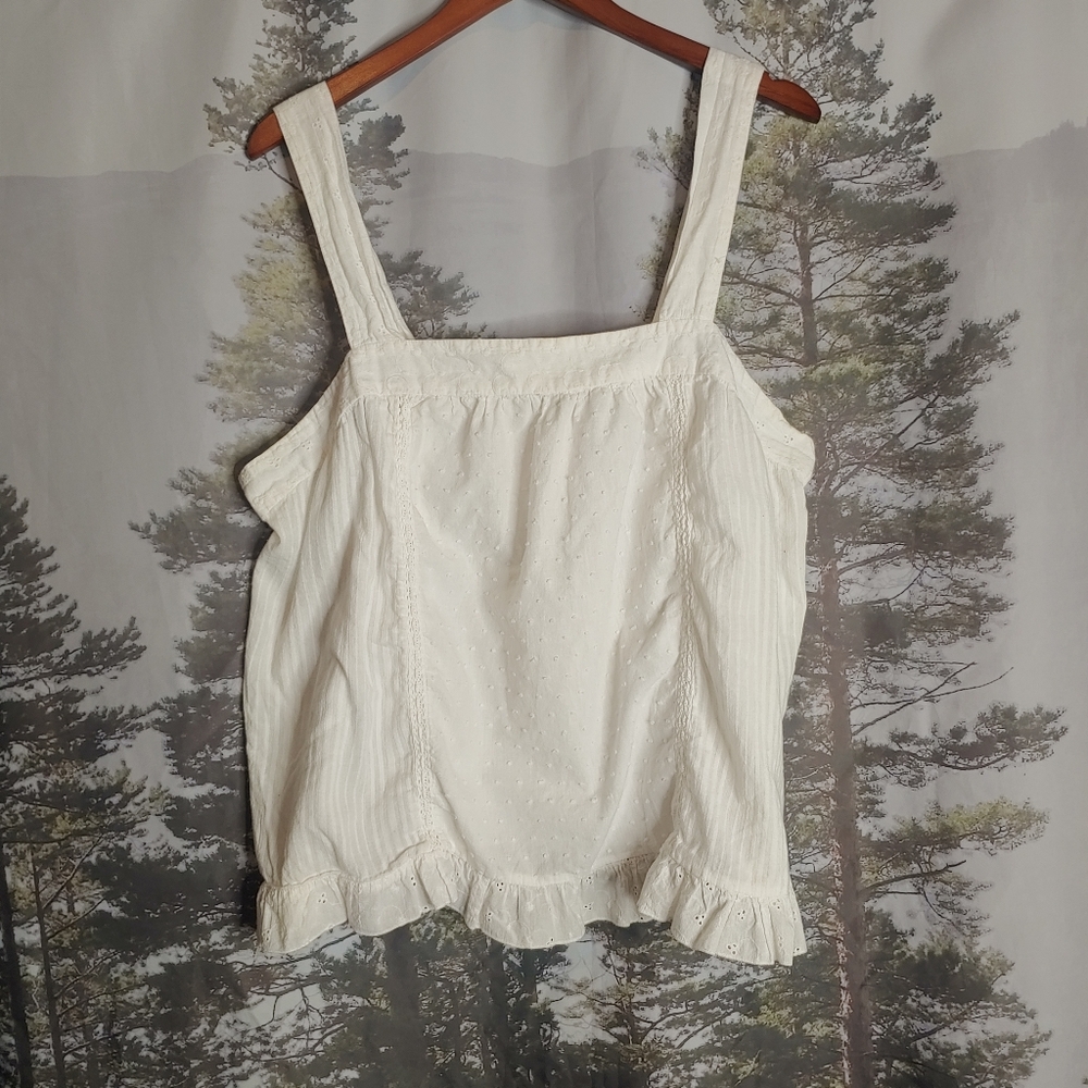 Off-White Eyelet Top